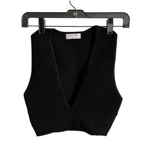 Aritzia Babaton Sculpt Knit Deep V Tank